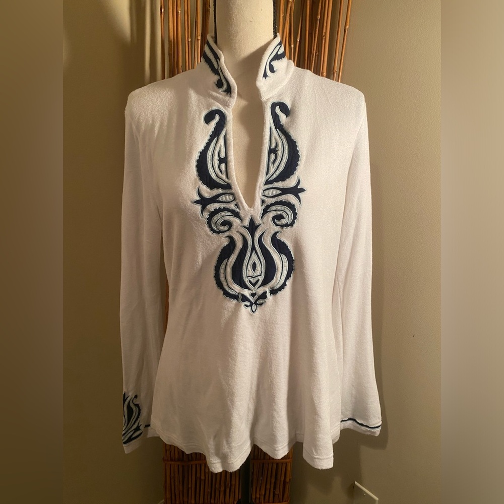 Tory Burch Terry-cotton tunic